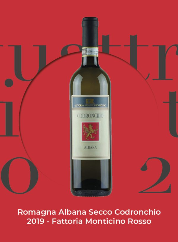 Quattro Viti 2022: Romagna Albana Secco Codronchio  2019 – Fattoria Monticino Rosso