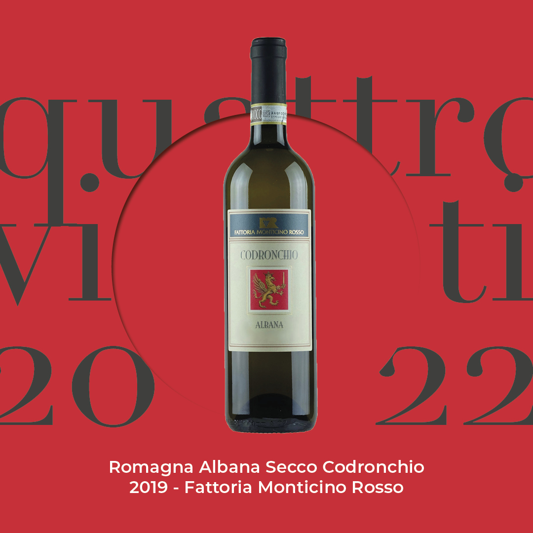 Quattro Viti 2022: Romagna Albana Secco Codronchio  2019 – Fattoria Monticino Rosso