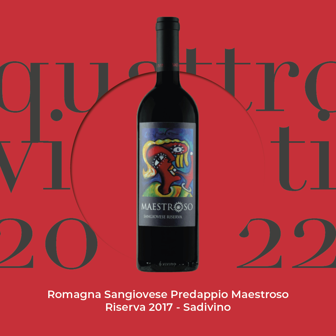 Quattro Viti 2022: Romagna Sangiovese Predappio Maestroso Riserva 2017 – Sadivino