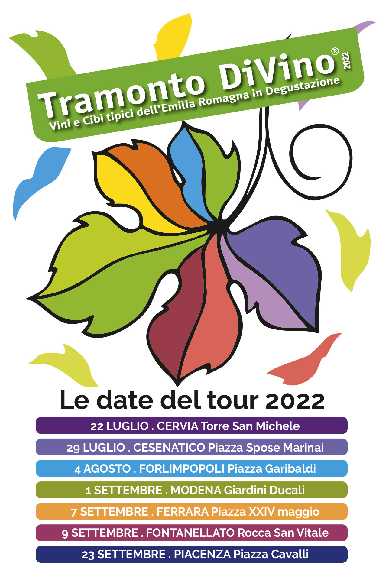 Tramonto DiVino 2022 tappe